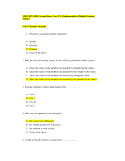 BCA-Fundamentals of Digital Systems