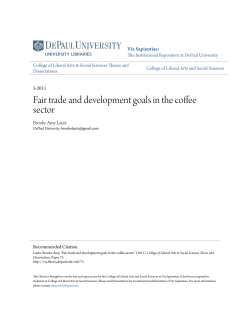 Fair trade and development goals in the coffee sector