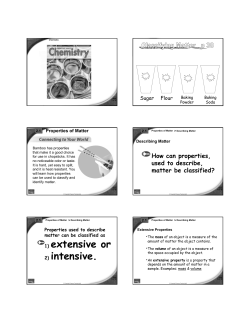 1) extensive or 2) intensive.