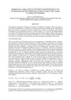 numerical analysis of detonation propensity of hydrogen