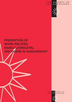 prevention of work-related musculoskeletal disorders in sonography