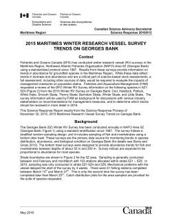 2015 maritimes winter research vessel survey