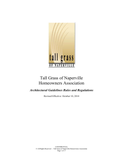 Tall Grass of Naperville Homeowners Association