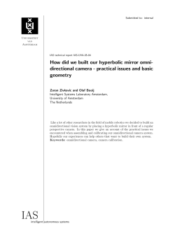 How did we built our hyperbolic mirror omnidirectional camera