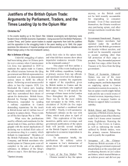 Justifiers of the British Opium Trade