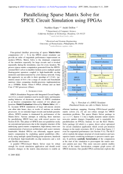Parallelizing Sparse Matrix Solve for SPICE Circuit