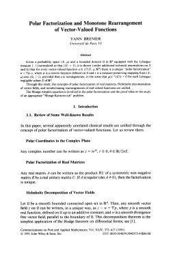 Polar factorization and monotone rearrangement of vector