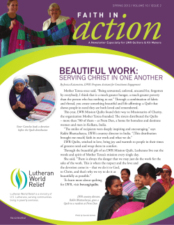 LWR Faith in Action - Lutherhill Ministries