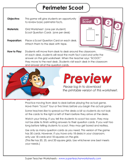 Perimeter Scoot - Super Teacher Worksheets