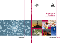 Administering Regulation - Australian National Audit Office