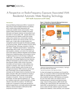 A Perspective on Radio-Frequency Exposure Associated With