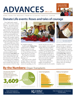 April 21 - In this Issue - The University of Kansas Hospital