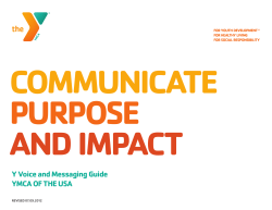 Y voice and messaging Guide Ymca of the usa