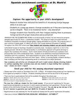 culture kids spanish club 2016-2017 k-2