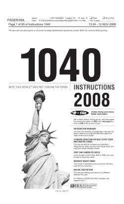 Form 1040 Instructions - Uncle Fed`s Tax*Board