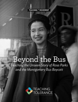 Beyond the Bus - Teaching Tolerance