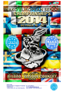 FC, LK, K-1 Senior European Championships Bilbao, Spain 18th