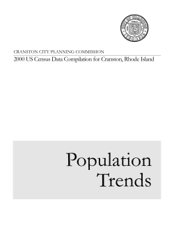 Population Trends - The City of Cranston