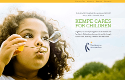 KEMPE CARES FOR CHILDREN