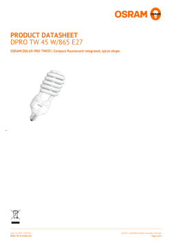 product datasheet dpro tw 45 w/865 e27
