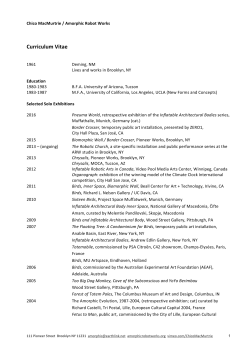 Exhibition List - Amorphic Robot Works