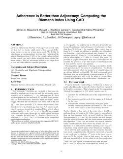 Adherence is Better than Adjacency: Computing