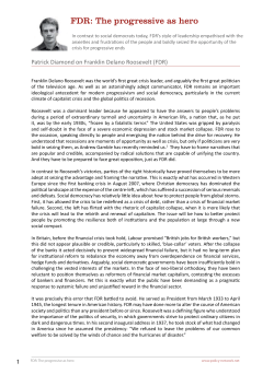 FDR: The progressive as hero