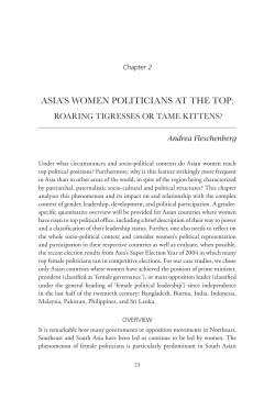asia`s women politicians at the top