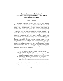 Fourth Amendment Federalism?