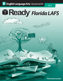 Ready Florida LAFS Sampler Grade 8 2015