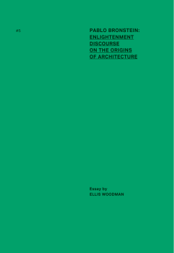 pablo bronstein: enlightenment discourse on the origins of