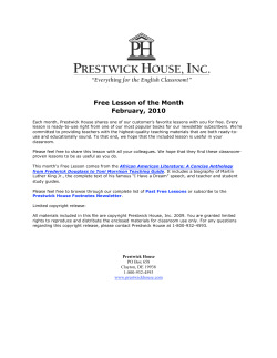 I Have a Dream - Prestwick House