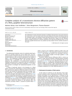 Complete analysis of a transmission electron diffraction pattern of a