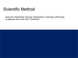 Scientific Method - National Motorcycle Institute