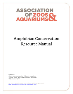 Amphibian Conservation Resource Manual