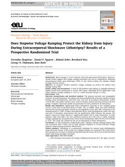 Does Stepwise Voltage Ramping Protect the Kidney