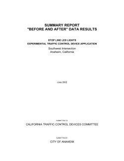 summary report "before and after" data results