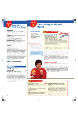 3 Describing Acids and Bases