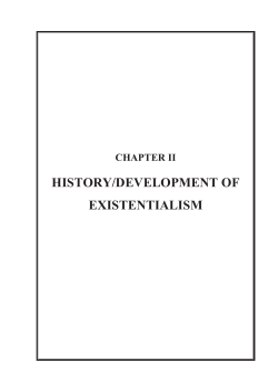 history/development of existentialism