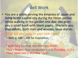 Japan Lesson 5