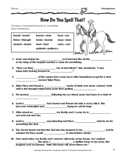 How Do You Spell That?