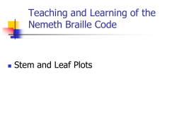 Lesson 13: Stem and Leaf Plots