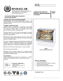 Item No. Quantity CURVED DRY DISPLAY PRODUCT
