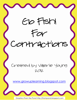 Go Fish! For Contractions
