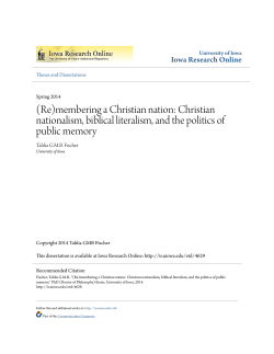 (Re)membering a Christian nation: Christian