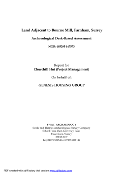 Archaeology Report - Waverley Borough Council