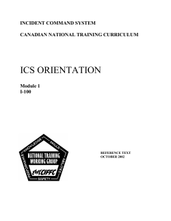 ICS Module 1 - Ministry of Forests, Lands and Natural Resource