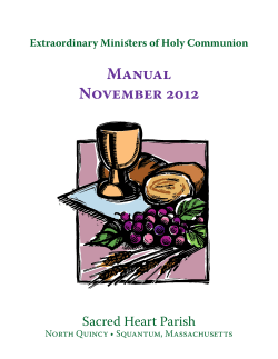 Extraordinary Minister of Holy Communion Handbook