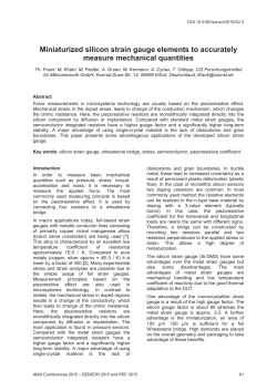 Miniaturized silicon strain gauge elements to accurately measure