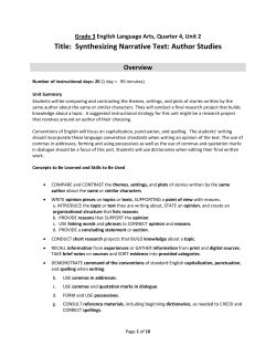 Title: Synthesizing Narrative Text: Author Studies
